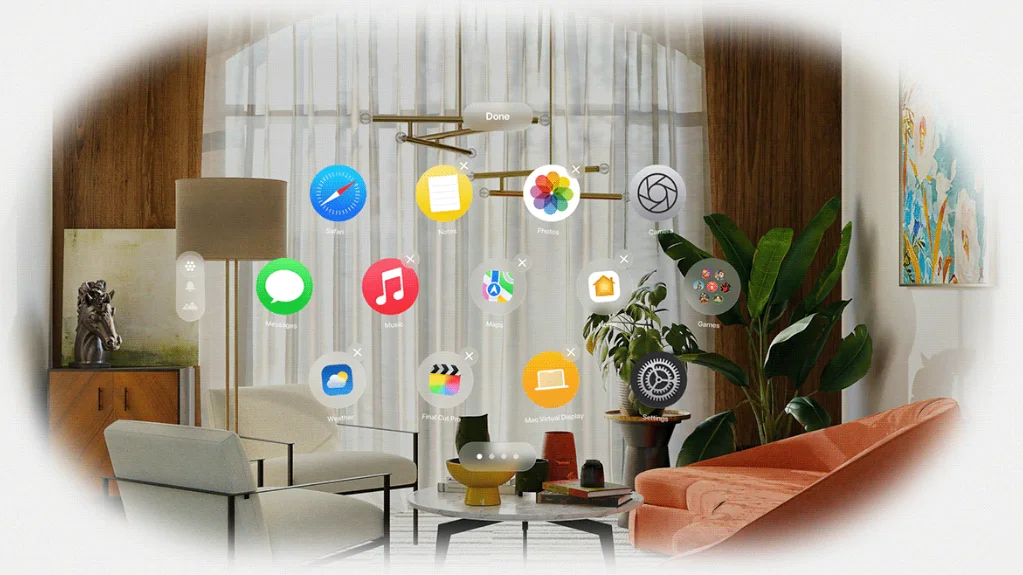 VisionOS 2 app reorganization